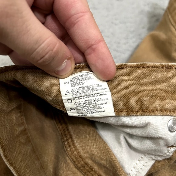 Dickies Pants Mens 38x30 Brown Carpenter Canvas Work Wear Cotton Stretch Adult - Picture 11 of 12